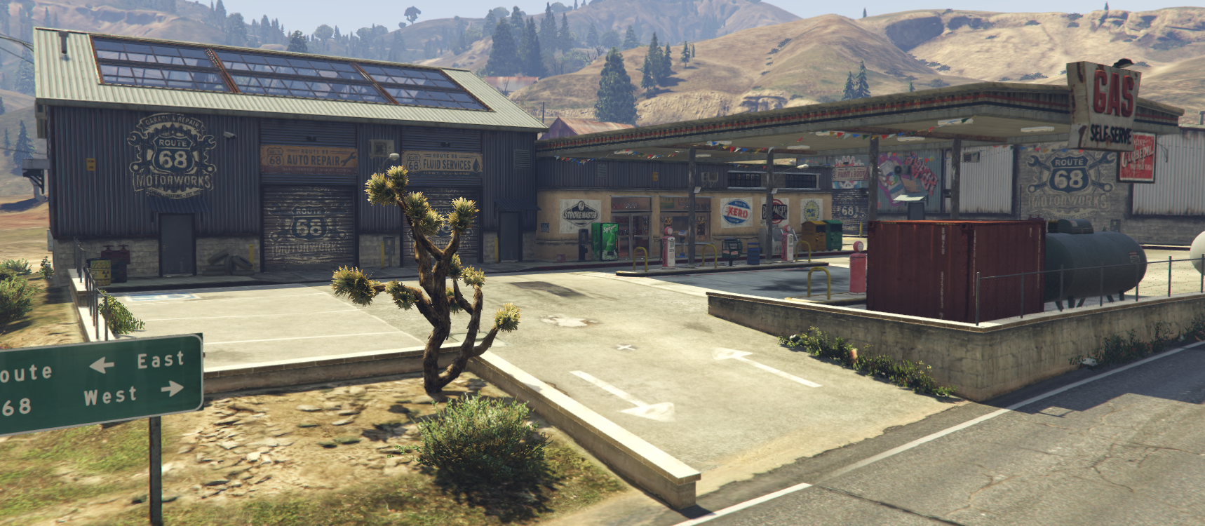 Route 68 Werkstatt und Tankstelle